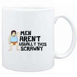  Mug White  Men arent usually this scrawny  Adjetives 