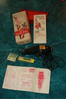 Vintage WAHL Pet Clippers Clip Pet Neat n Trim in Box  