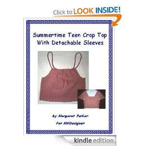 Summertime Teen Crop Top With Detachable Sleeves Margaret Parker 