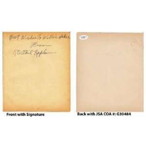 Phil Kaplan Signed 8x9 Paper Cut JSA COA 1923 1931 Middleweight 