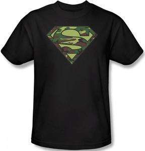   Kid Youth Toddler SIZES Superman Camo Army Logo Shield DC T shirt top