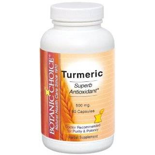 Botanic Choice Turmeric, 500 mg, 90 Capsules (Pack of 5)
