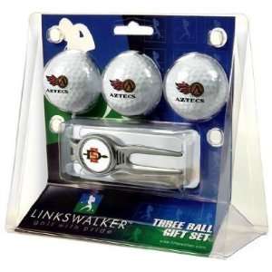 Diego State Aztecs 3 Golf Ball Gift Pack w/ Kool Tool   NCAA College 