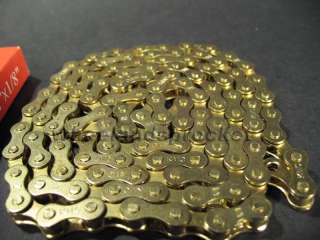 FIXED GEAR SINGLE SPEED TRACK BIKE BICYCLE CHAIN GOLD   