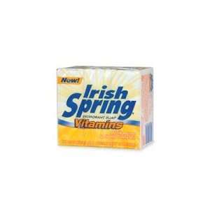   Irish Spring Deodorant Bath Bar, Vitamins, 4.0 Ounces Each, 3 pack