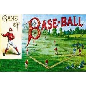 Vintage Art Game of Base Ball   22057 0
