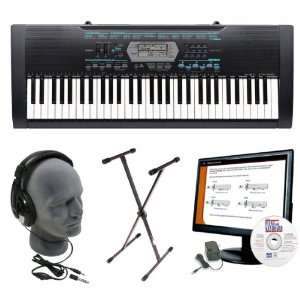  2100 Keyboard Package with Stand, AC Adapter, Headphones and eMedia 