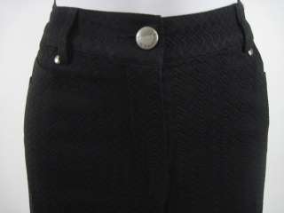 ELIE TAHARI Black Textured Pants Slacks Size 8  