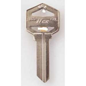  KABA ILCO 1522 EZ1 Key Blank,Brass,Type EZ1,PK 10