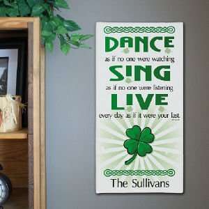  Dance Sing Live Personalized Wall Canvas