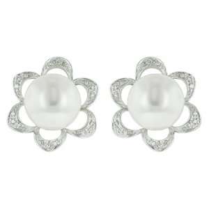  Freshwater Pearl Diamond Earrings Jewelry