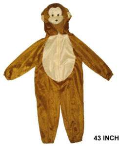 KIDS PLUSH MONKEY COSTUME halloween suit dress up ape  