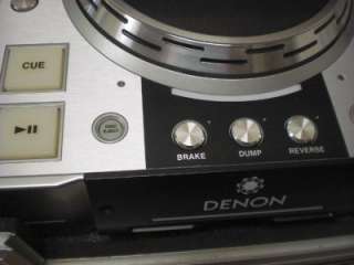 PAIR DENON DN S3500 DJ CD/ TURNTABLES + DN X1500S MIXER W/HARD CASE 