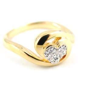  Gold plated ring Love 2 tone.   Taille 52 Jewelry
