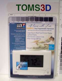LUX TX9000TS TOUCH SCREEN PROGRAMMABLE THERMOSTAT  