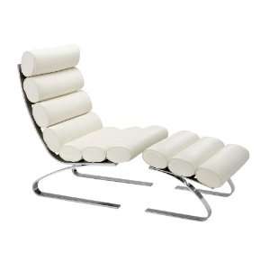  Unico Chaise Lounge in White