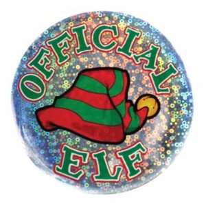  Beistle   20152   Official Elf Button  Pack of 12 Kitchen 