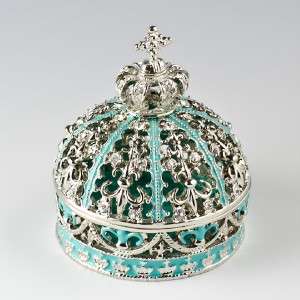 Faberge Jewelry Box, Faberge Trinket Box, Faberge Imperial Crown, B04 