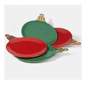 Department 56 Set Of 4 Ornament Appetizer Plates #37142  