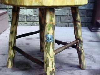 CEDAR/Beech/Hickory/bear LOG furniture TABLE/STOOL  
