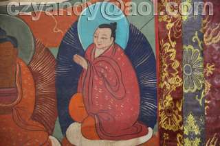 Name Wonderful Old Tibetan Buddhist Hand Painted Thangka Milarepa 