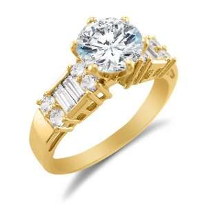   CZ Cubic Zirconia Engagement Ring 2.0ct. Sonia Jewels Jewelry