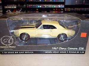 RC2/AMERICAN MUSCLE 1967 CHEVY CAMARO Z28 1/18 DIE CAST 39305 (YELLOW 