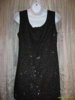 Richard Formal Evening Gown 12P Black & Silver NWT Retail $89 Free 