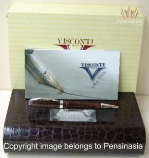 VISCONTI WALL STREET CELLULOID RED BALL POINT PEN GREAT  