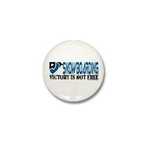  Snowboarding Victory Sports Mini Button by  