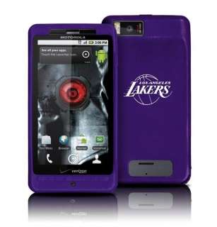 LOS ANGELES LAKERS MOTOROLA DROID X SILICONE CASE COVER  