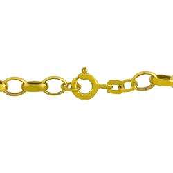 14k Yellow Gold Murano Glass Heart Charm Bracelet  