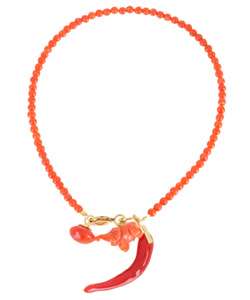 18 kt. Gold & Coral Elephant Charm Bracelet (Italy)  