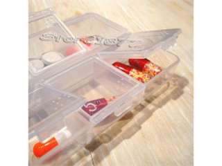 New Medicine Organizer 6 Compartments Pill Box z78  
