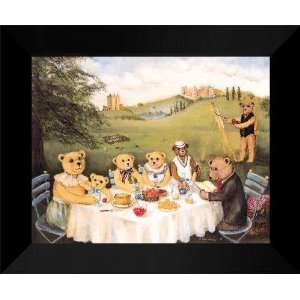   FRAMED Print 15x18 Teddy Bear Family Picnic