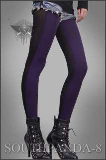SL231 Purple Black High Quality Tights Pantyhose Pants  