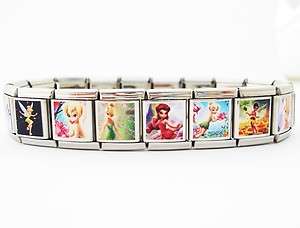 Tinkerbell and friends Italian style Charm Bracelet  