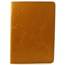 Hand embossed Leather World Passport Cover (India)  