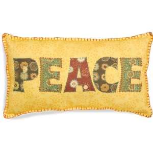   Handmade Embroidery, Peace Pillow Kit Arts, Crafts & Sewing