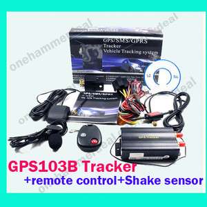   band GPS Car Tracker 103B Security Alarm &Remote& Shake Sensor  