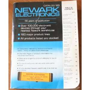 Newark Electronics Catalog 103 Newark Electronics  Books