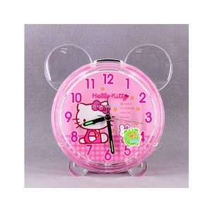   Shaped Hello Kitty Crystal Music Alarm Clock Pink 
