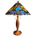 Tiffany style Victorian Design 2 light Table Lamp Compare 