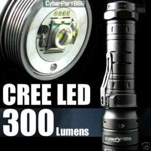 300 Lumens CREE Led 5w Flashlight SA7 Torch +Holster  