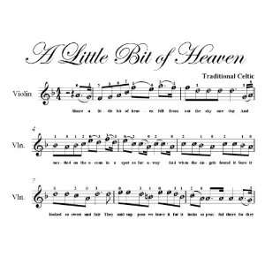  A Little Bit of Heaven Easy Violin Sheet Music 