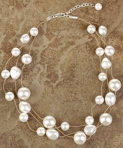 Mother of Pearl Silk Thread Necklace (USA)  