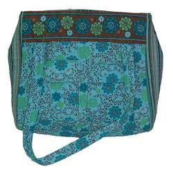 Laura Ashley Aqua Floral Handbag  