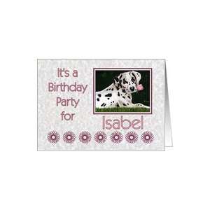   for Isabel   Dalmatian puppy dog pink rose Card Toys & Games