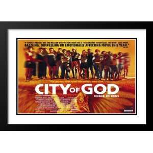  City of God 32x45 Framed and Double Matted Movie Poster 