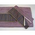 Sherry Kline 3 piece Purple Stripe Velcro Band Towel Set